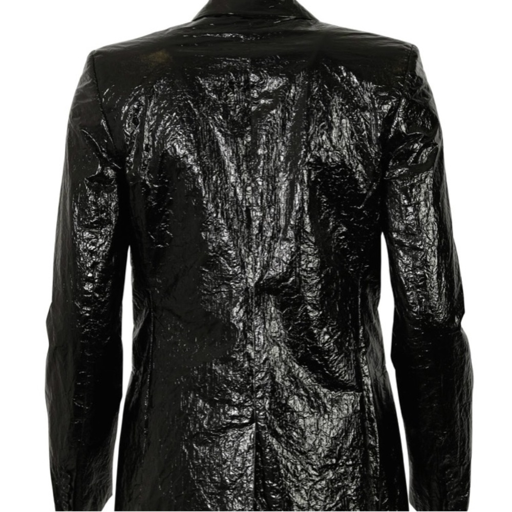 Black shiny  blazer. Women’s Helmut Lang wet-look black jacket/blazer 8 - Picture 10 of 16
